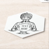 Uw toekomstige "Tekst aanpassen" Kartonnen Onderzetters (Schuin)