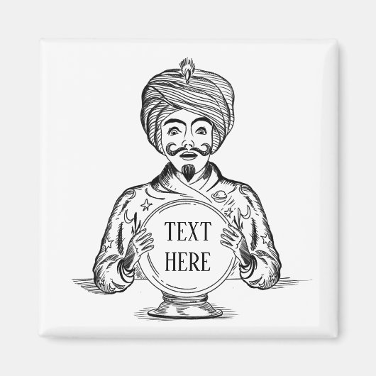 Uw toekomstige "Tekst aanpassen" Magneet (Voorkant)