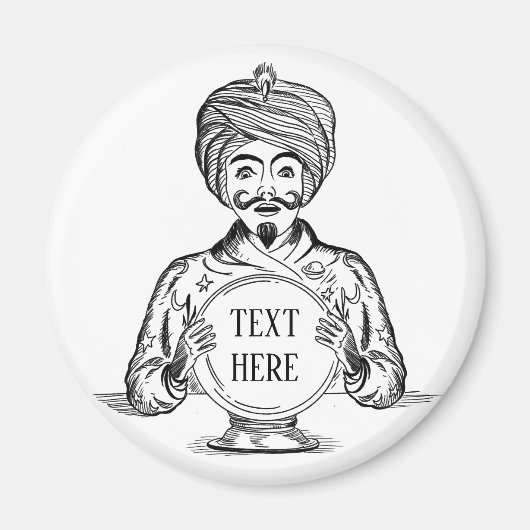 Uw toekomstige "Tekst aanpassen" Magneet (Voorkant)