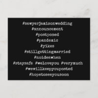 Uw Top 12 Hashtags Zwart Uitgesteld Trouwen