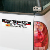 Uw training helpt mijn PTSD Afghanistan niet Bumpersticker (Op Truck)