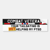 Uw training helpt mijn PTSD Afghanistan niet Bumpersticker (Voorkant)