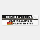Uw training helpt mijn PTSD-leger niet. Bumpersticker (Voorkant)