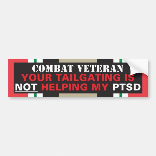 Uw training helpt mijn PTSD niet - Irak Bumpersticker (Voorkant)