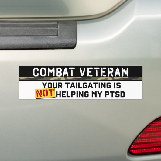 Uw training helpt niet bij mijn PTSD Army Vet Bumpersticker (Op auto)