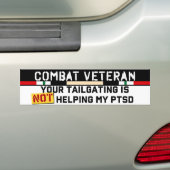 Uw training helpt niet bij mijn PTSD Irak video Bumpersticker (Op auto)