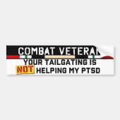 Uw training helpt niet bij mijn PTSD Irak video Bumpersticker (Voorkant)