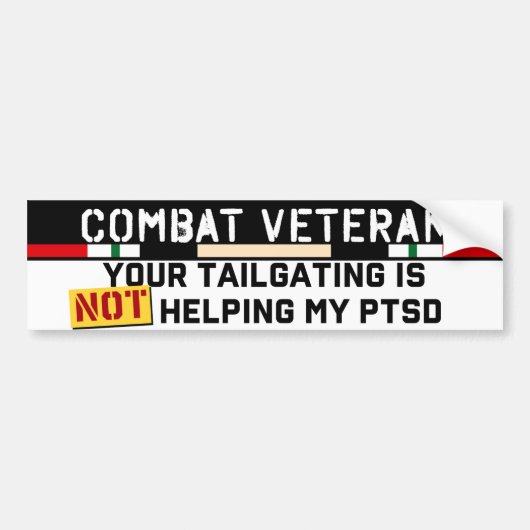 Uw training helpt niet bij mijn PTSD Irak video Bumpersticker (Voorkant)