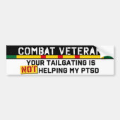 Uw training helpt niet met mijn PTSD Vietnam video Bumpersticker (Voorkant)