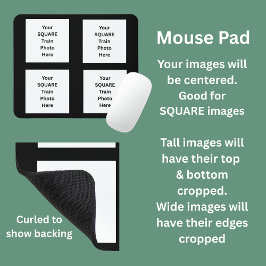 Uw treinfoto hier 4 vierkante foto's muismat