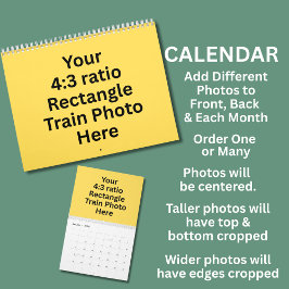 Uw treinfoto's 12 maanden kalender