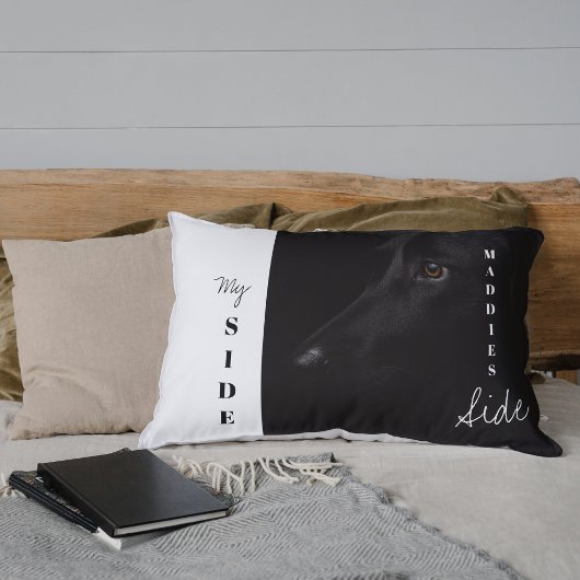 Uw trouwe metgezel: aangepaste Black Lab-foto Kussensloop