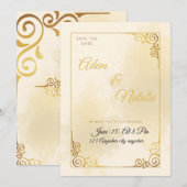 Uw trouwkaart kaart (Voorkant / Achterkant)