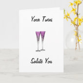 UW TWINES VERKOPEN U OP MOEDERDAG KAART (Gele Bloem)