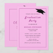 Uw Uitnodiging van de GraduPartij van de Kleuren e (Voorkant / Achterkant)
