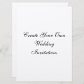 Uw Uitnodigingen van het Huwelijk van de Parel (Voorkant / Achterkant)