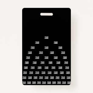 Uw unieke boogpatroon van Logo   Zwart (bewerkbaar Badge