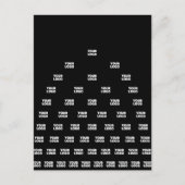 Uw unieke boogpatroon van Logo | Zwart (bewerkbaar Briefkaart (Voorkant)