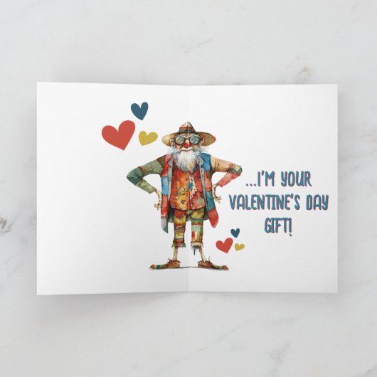 Uw unieke Valentijn cadeau wacht op u Feestdagen Kaart (Binnen)