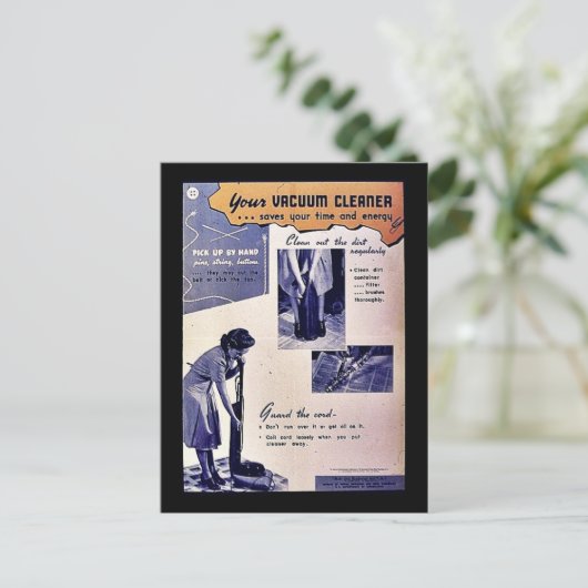 Uw vacuümreiniger briefkaart (Staand voorkant)