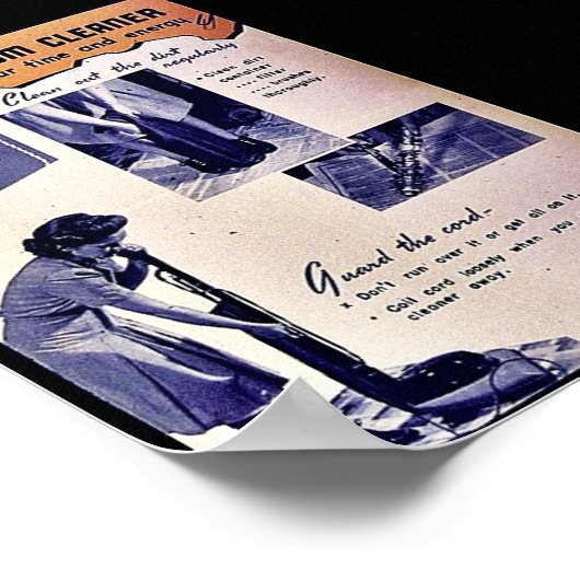 Uw vacuümreiniger poster (Hoek)