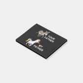 uw VADER versus mijn VADER Post-it® Notes (Schuin)