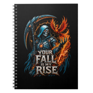 Uw Val Is Mijn Opkomst Reaper Handelsmotivatie Notitieboek