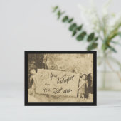 Uw Valentijn van u kent Who Vintage Feestdagenkaart (Staand voorkant)