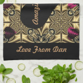 "Uw verbazingwekkende" gepersonaliseerde theehandd Theedoek (Gevouwen)