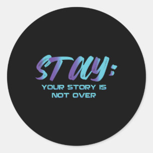Uw verhaal gaat niet over het beschermen van zelfm ronde sticker