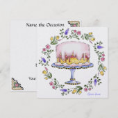 Uw verjaardag / lunch / feestuitnodiging - SRF Kaart (Voorkant / Achterkant)