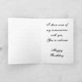 Uw verjaardag, ter ere van kaart (Binnen)