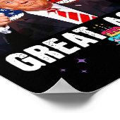 Uw verjaardag weer groot 2024 USA Election Presid Poster (Hoek)