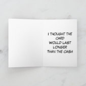 Uw verjaardagsgeld kaart (Binnen)