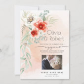 Uw Verloving Fotokoraal Waterverf Kaart (Voorkant)