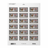 Uw verse eieren van de boerderij etiket (Full Sheet)