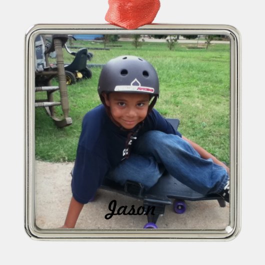 Uw versiering van het Afbeelding van de Vakantie Metalen Ornament (Voorkant)