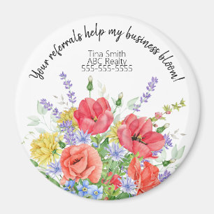 Uw verwijzingen helpen mijn bedrijf bloei marketin magneet