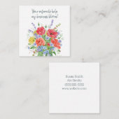 Uw verwijzingen helpen mijn bedrijfsbloeiverwijzin notitiekaartje (Voorkant / Achterkant)