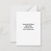 Uw verwijzingen helpen uw bedrijf te groeien notitiekaartje (Achterkant)