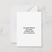 Uw verwijzingen helpen uw bedrijf te groeien notitiekaartje (Achterkant)