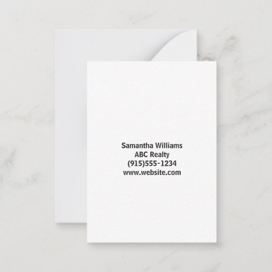 Uw verwijzingen helpen uw bedrijf te groeien notitiekaartje (Achterkant)