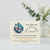 Uw verwijzingen houden onze wereld zweeft" – Ancho Aankondigingskaart (Staand voorkant)