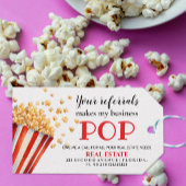 Uw verwijzingen maken mijn bedrijf Pop | Onroerend Cadeaulabel
