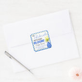 Uw verwijzingen maken Mijn zakelijke Bloom Vierkante Sticker (Envelop)