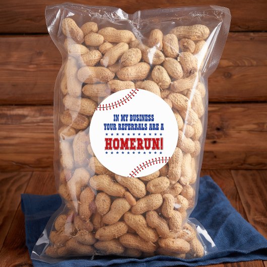 Uw verwijzingen zijn een Homerun Baseball-Pop van Ronde Sticker