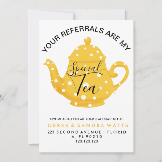 Uw verwijzingen zijn mijn "speciale - kleine zaken bedankkaart (Voorkant)