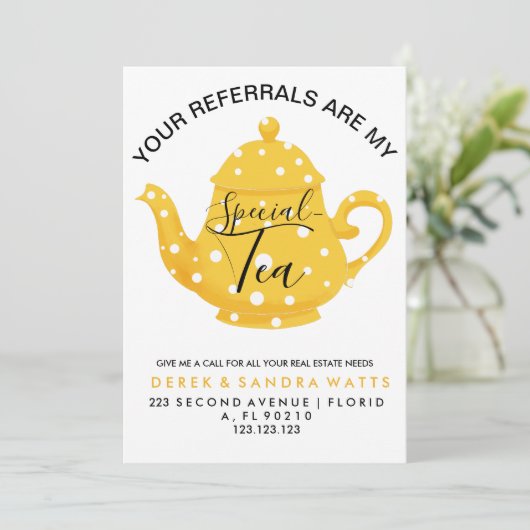 Uw verwijzingen zijn mijn "speciale - kleine zaken bedankkaart (Staand voorkant)