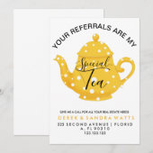 Uw verwijzingen zijn mijn "speciale - kleine zaken bedankkaart (Voorkant / Achterkant)