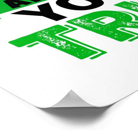 UW VIBE PAST UW TRIBE AAN POSTER (Hoek)